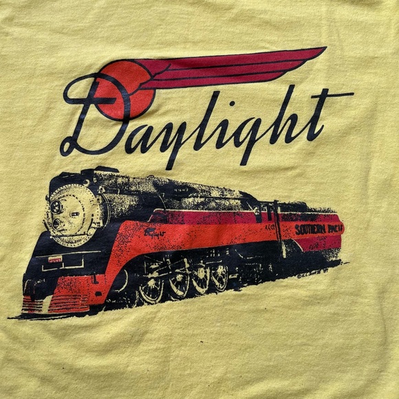 Southern Pacific Daylight Train Vintage T-Shirt 1989 Single-Stitch Screen Stars - Picture 4 of 6